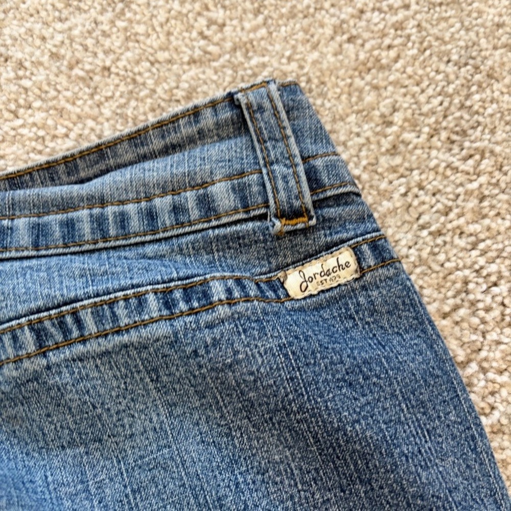 Vintage Jordache Jeans Womens 11/12 Y2K Low Rise Flare Wide Leg Medium Wash - Picture 10 of 13
